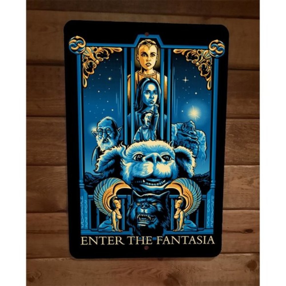 Enter the Fantasia 8x12 Metal Wall Sign‎ Fantasy Movie Never Ending Story